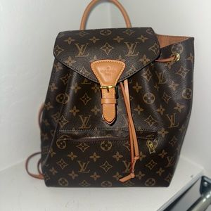 beautiful monogrammed medium sized backpack